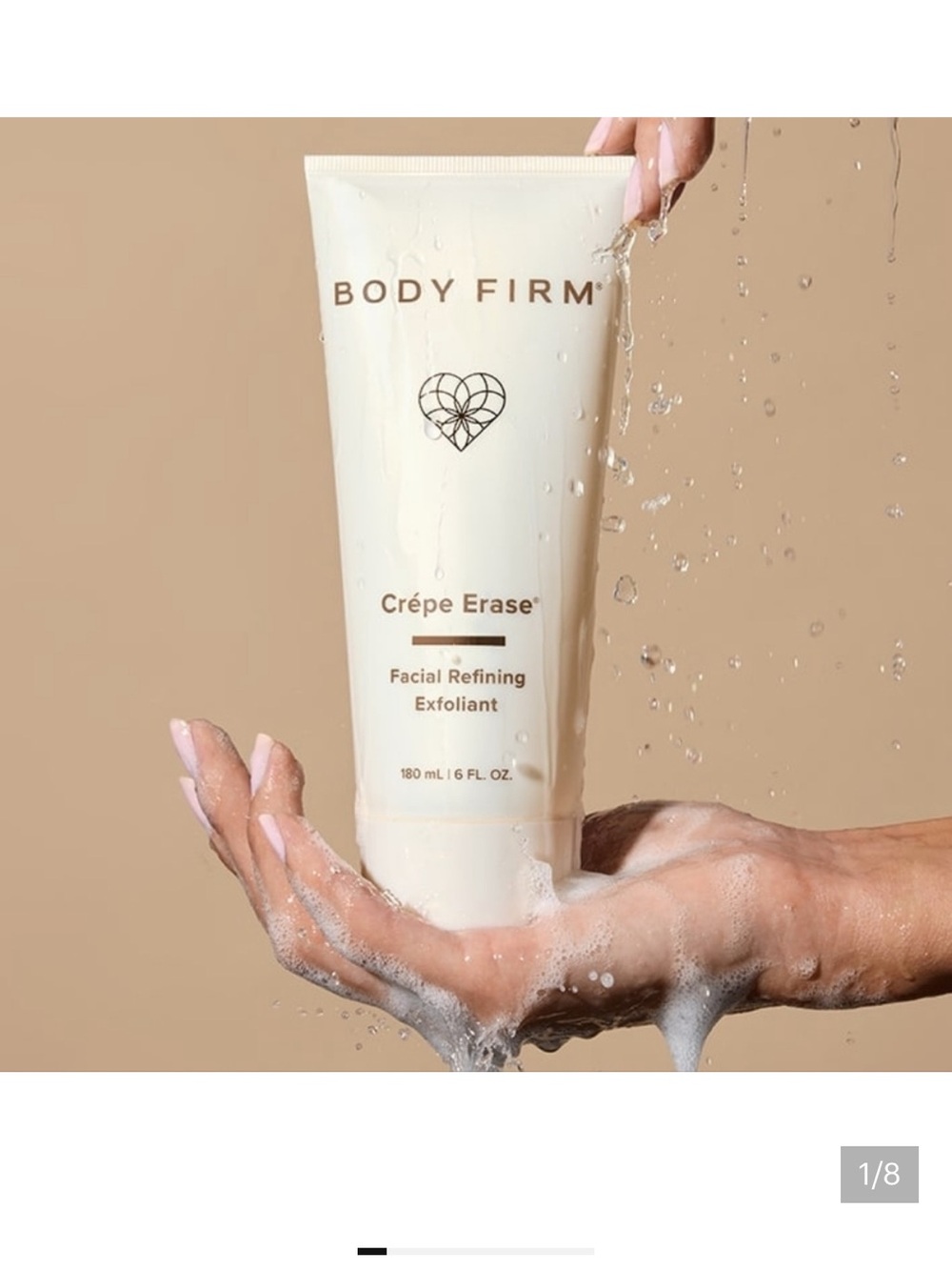 Body Firm Crepe Erase Body Exfoliant 10 oz  - FRAGRANCE FREE  - NEW SEALED  $79